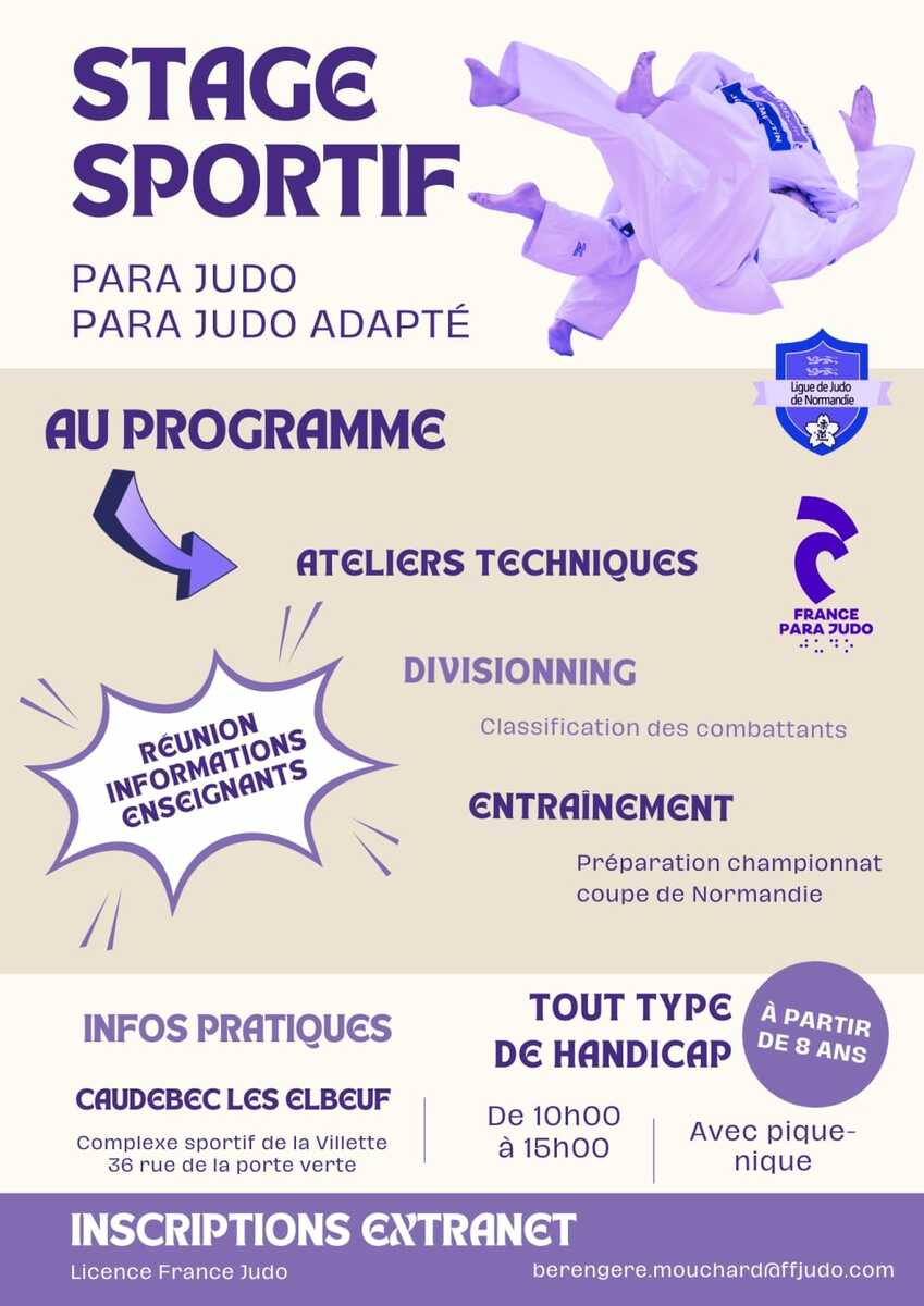 STAGE JUDO SPORT ADAPTE