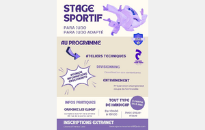 STAGE JUDO SPORT ADAPTE